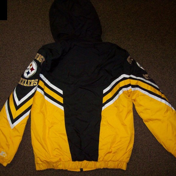 PITTSBURGH STEELERS Hooded Starter Full Zip Jacket S M L XL - Picture 11 of 13